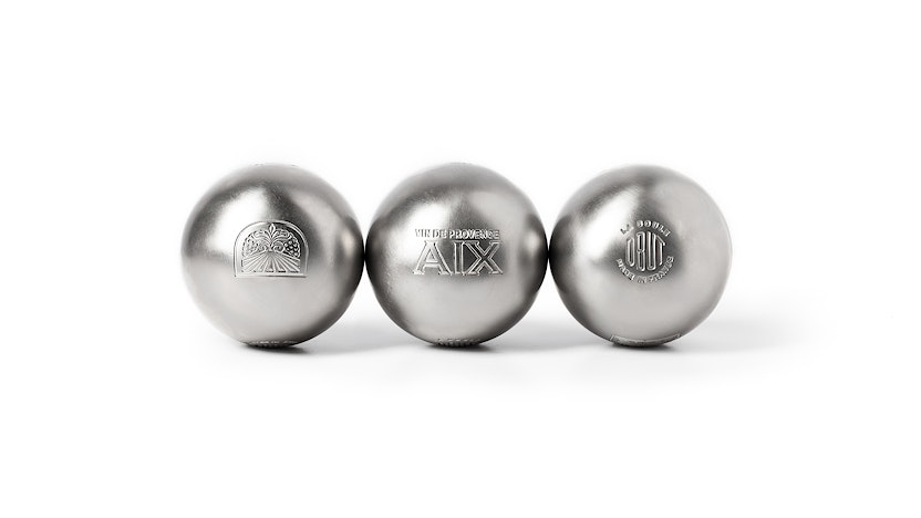 AIX Rosé Petanque jeu de boule set Set of 3 boules